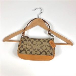 Vintage Coach CC Monogram shoulder handbag purse
